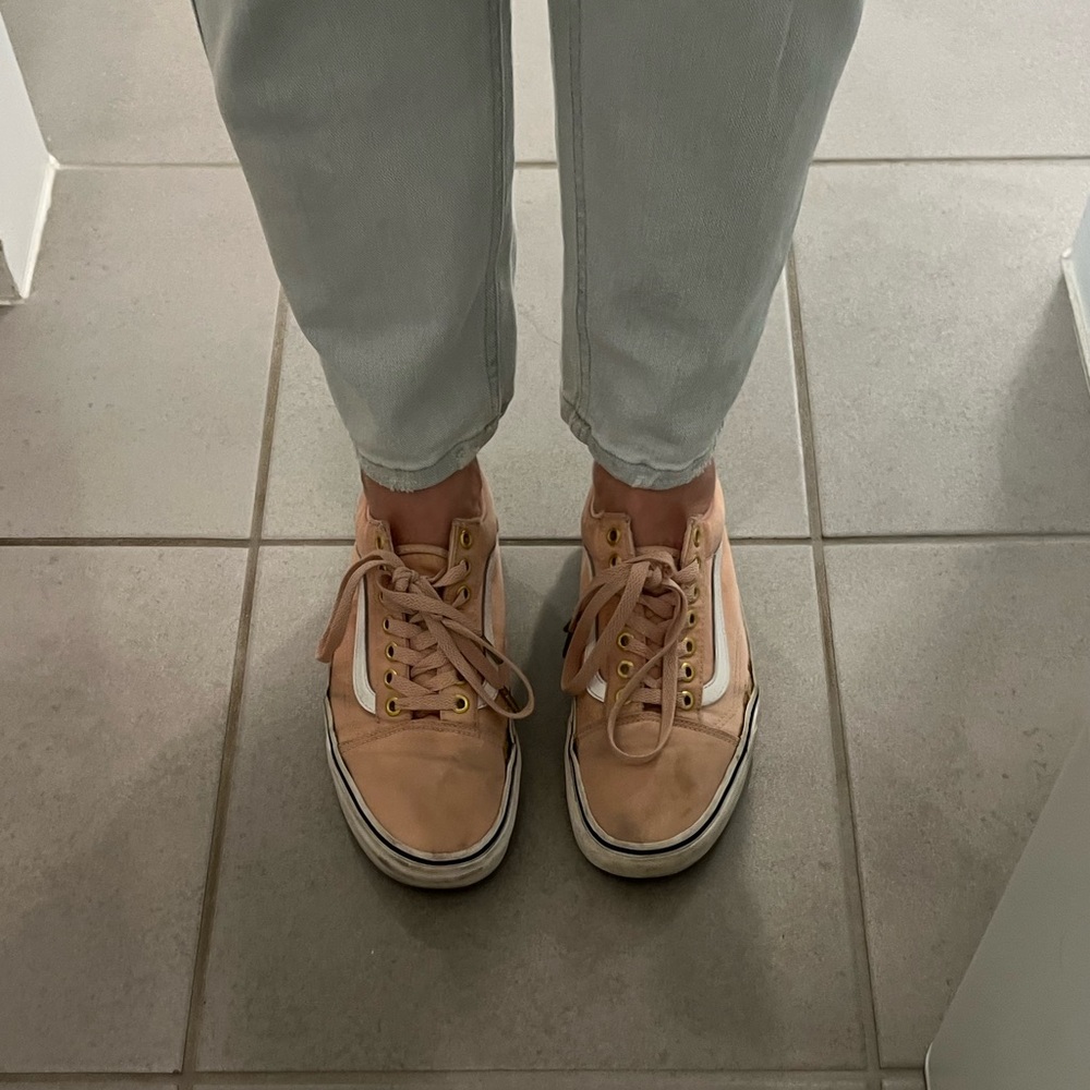 Pink vans sneakers